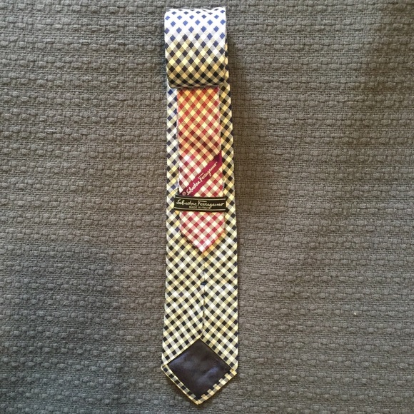 Ferragamo silk plaid tie - Picture 2 of 3